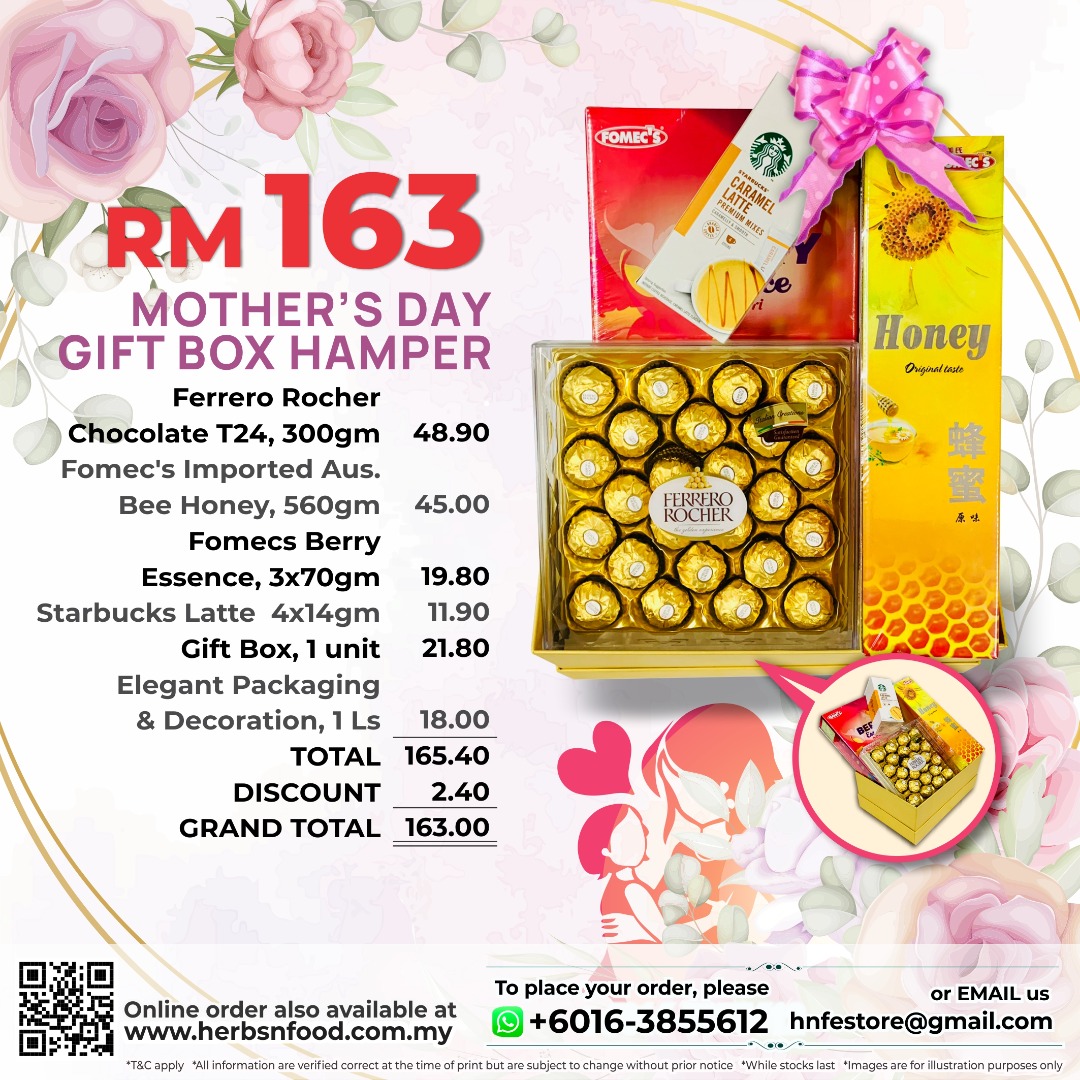 HNF MOTHER'S DAY GIFT BOX HAMPER RM163